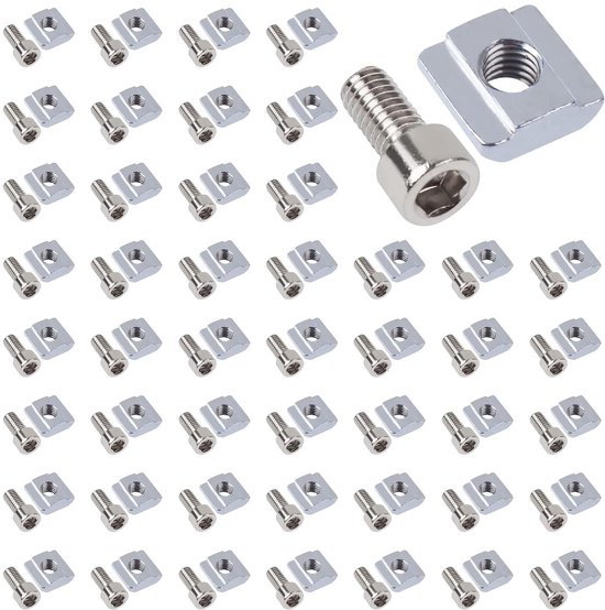 CSGoods - Set van 50 groefstenen voor aluminium profiel extrusiesleuf