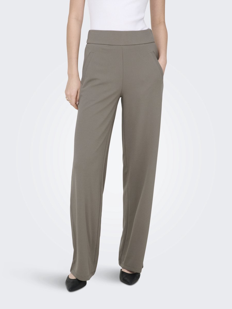 Jacqueline de Yong Broek Jdylouisville Catia Wide Pant Jrs N 15221238 Driftwood Dames Maat - W30 X L30