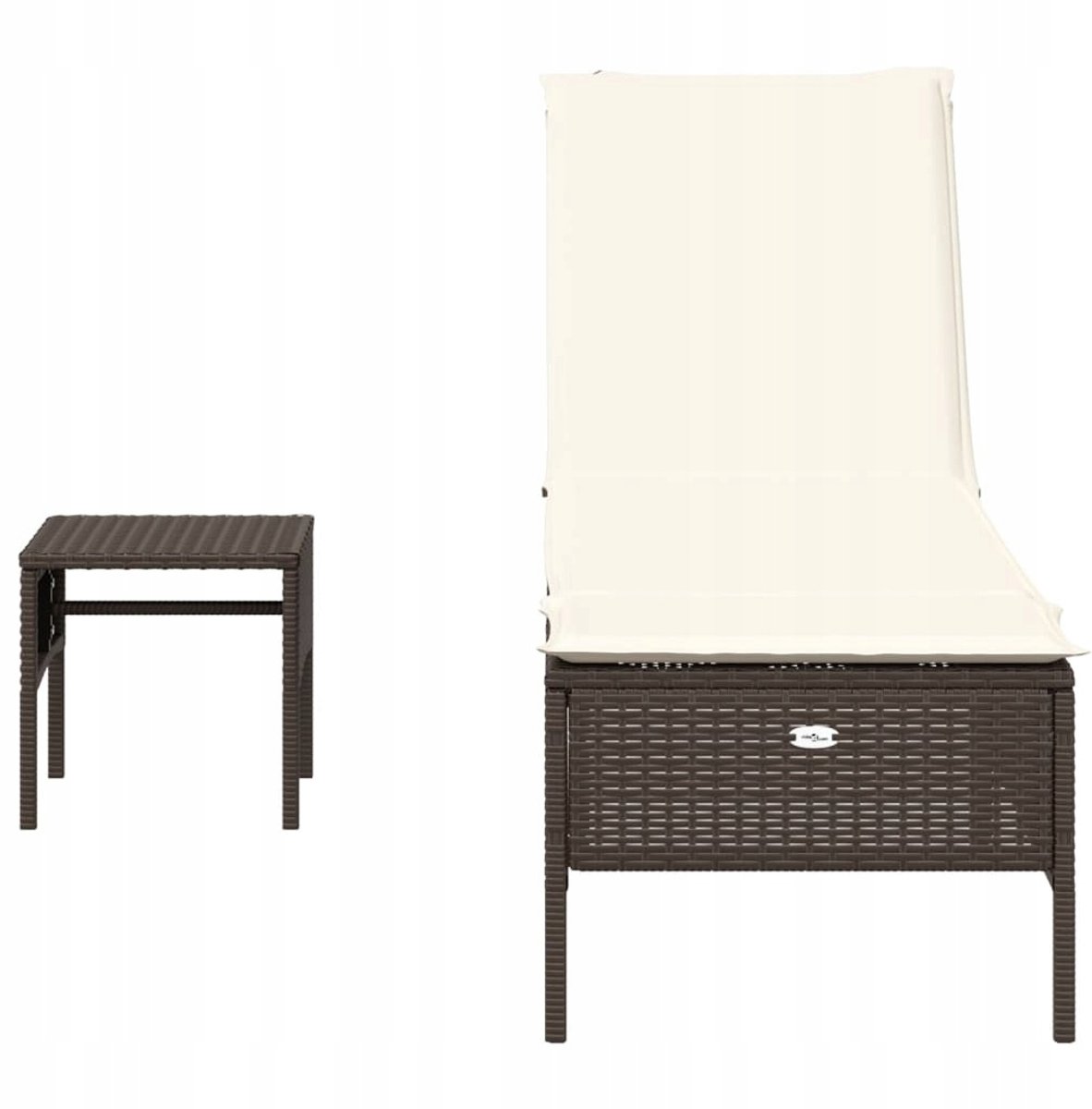 Luxe Loungestoel met Tafel van Polyrattan - Verstelbaar & Comfortabel