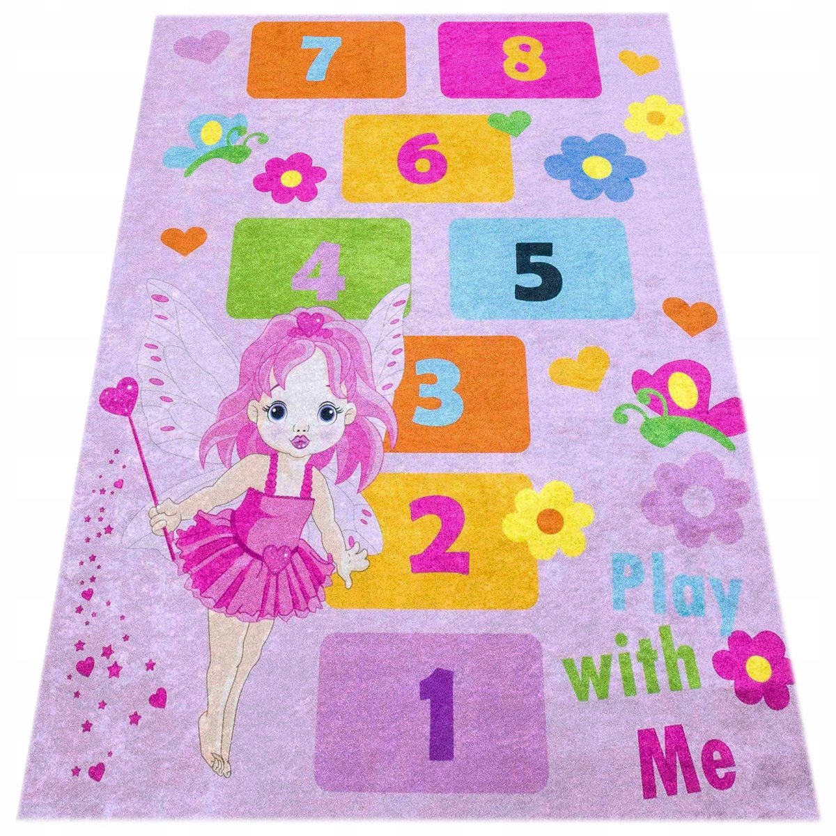 Antislip Kinderkamer Tapijt Balletschool 120x170 cm - Wasbaar