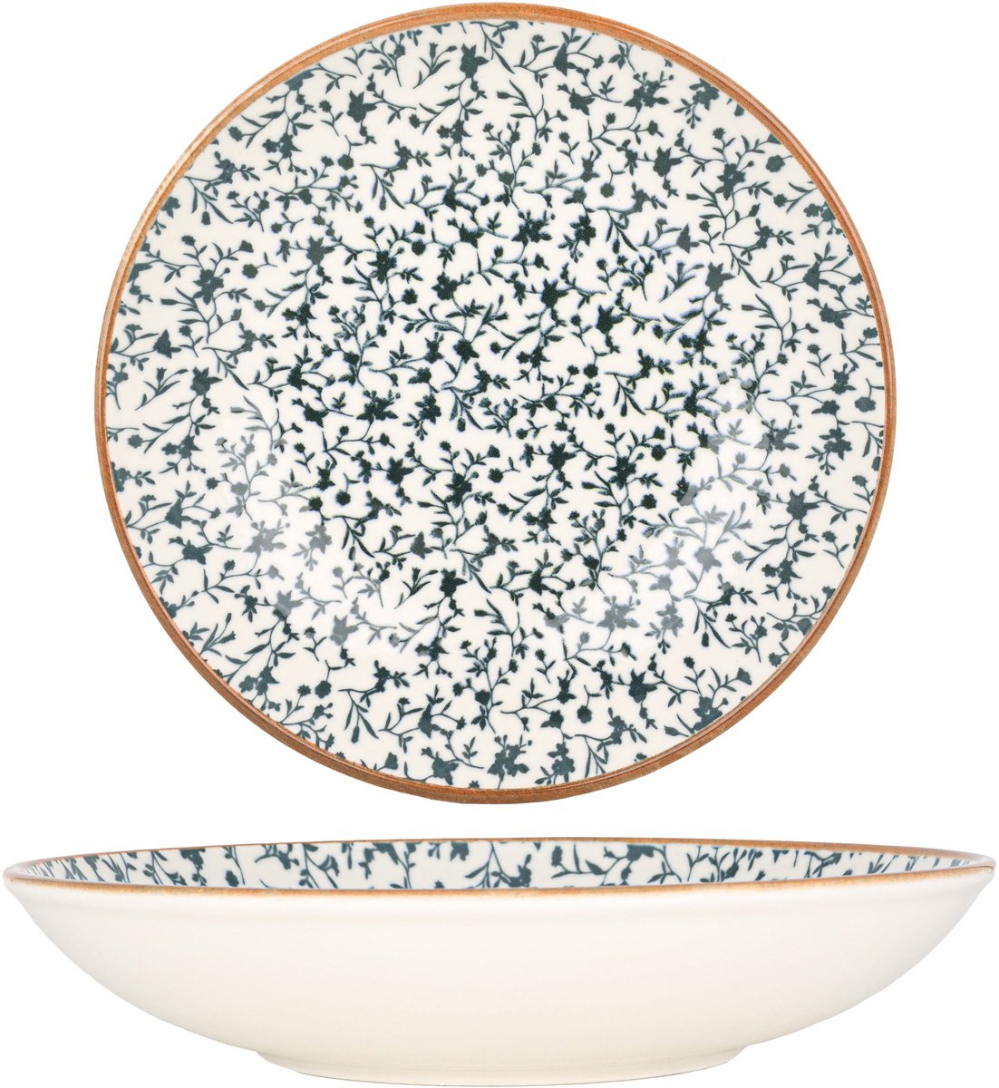 Bonna Diepbord - Calif - Porselein - 25 cm (1300cc) - set van 6