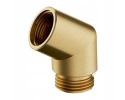 Omnires Douchekop Bocht Goud Geborsteld Messing T87GLB