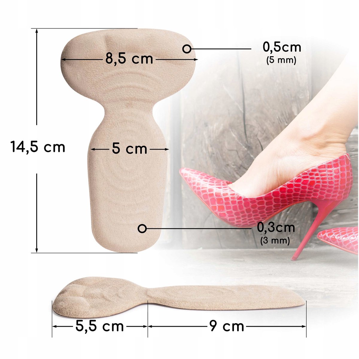 2-in-1 Hielcupjes & Achilleshielbeschermers - Pijnverlichting & Comfort