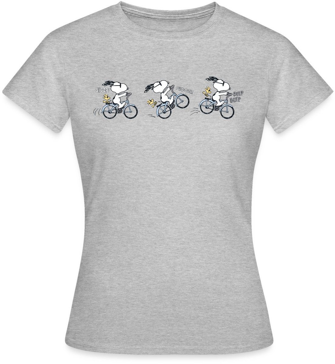 Peanuts Snoopy Fiets T-Shirt Dames