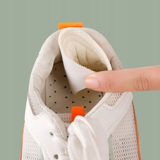 SULPO 4 paar Hielbeschermer - Hiel kussen - Sneakers heren - Heel reparatie - Sneakers reparatie - Shoes patch - Schoen pads - Sole repair - Hielkussens - Inlegzolen - Heel protector - wit
