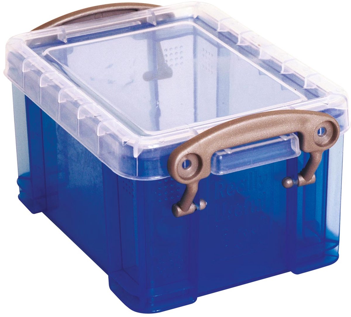 Really Useful Box visitekaarthouder 0,3 liter, transparant blauw