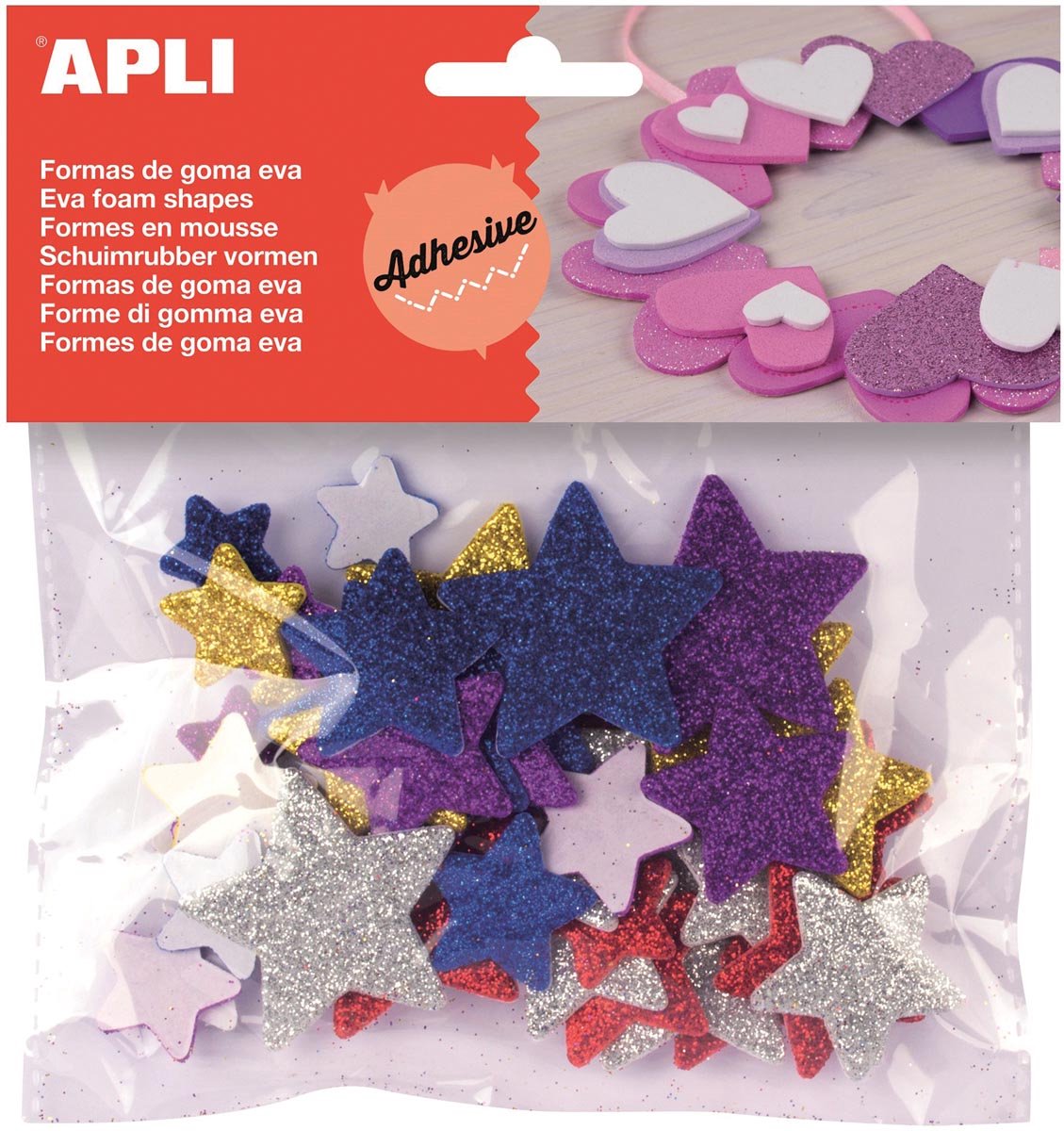Apli Kids schuimrubber vormen sterren 50 stuks