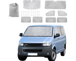 8 Stuks Zonwering Auto Voorruit Vervanging voor vw t5 t6 Swb Voorruit Beschermingsset Interieur Auto Voorruit Cover Waterdicht uv – Bestendig Luxe Interne Auto Voorruit Cover