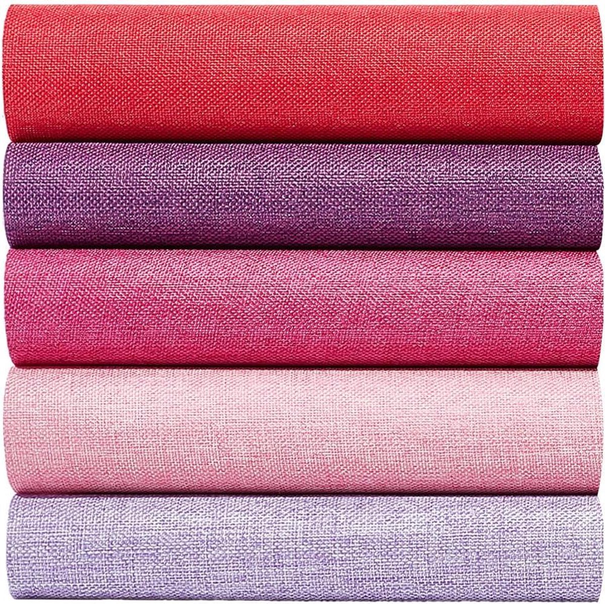 CSGoods - Boek Binding Doek Cover 10 Vellen A5-A8 Formaat - 5 Kleuren Linnen Stof - Scrapbooking Album Cover - DIY Boekbinden Essentials