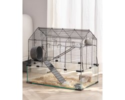 VEVOR Kooi Hamsterkooi Muizenkooi Rattenkooi Knaagdierenhok Omhulsel 58x38x54cm
