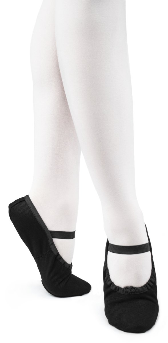Arabesque Cinderella – Jongeren balletschoenen – Zwart – Canvas – Splitzool – Maat 33
