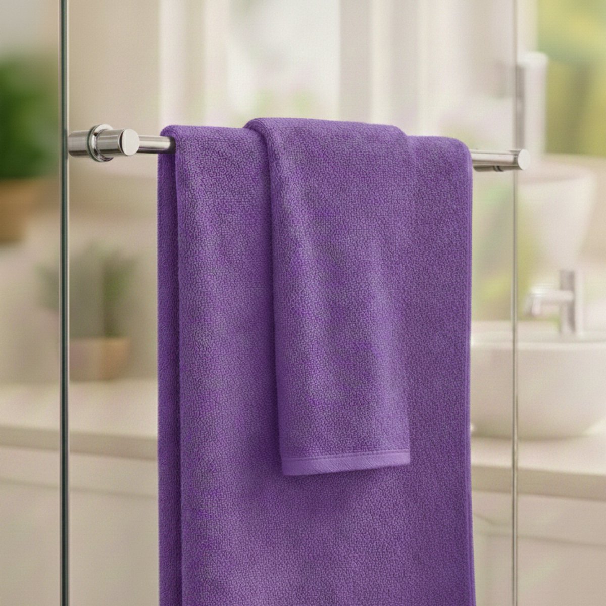 Nile Textile Luxe Badlaken - 70x140 - Paars - 600GSM - Egyptisch Katoen