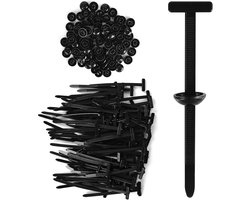 100pcs Nylon Universele Zip Ties - Heavy Duty Zelfvergrendeling Kabelbinders - Multifunctionele Kabel Tie Gereedschap en Plastic Kabel Tie Houder voor Dagelijks Auto Onderhoud