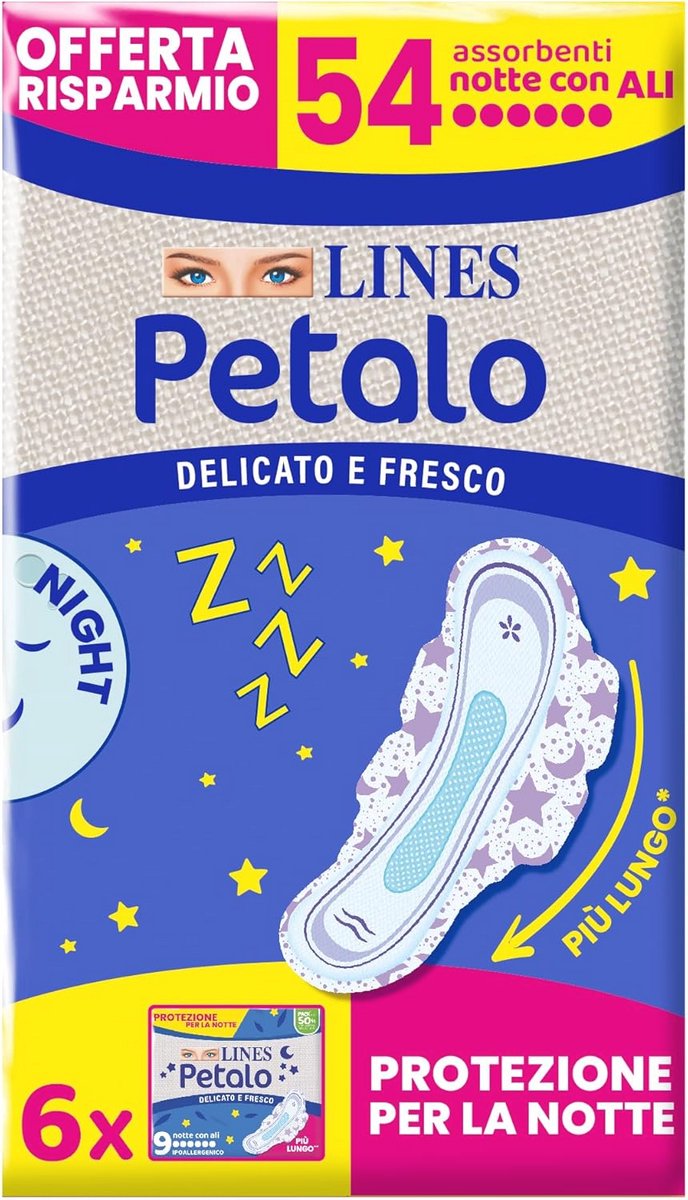 Ultra Night Maandverband met Vleugels - 54 Stuk