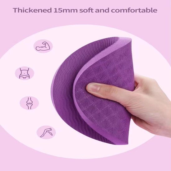 Yoga Knie Pad 2pcs - Anti-slip Foam Kussen voor Comfort en Ondersteuning — afbeelding 3