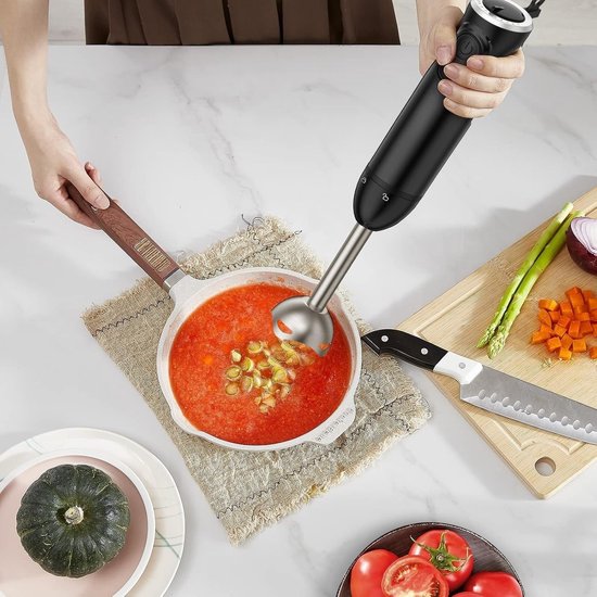 SNJY® Staafmixer - Handmixer - Mixer - 1000 W - Zwart van Merkloos — afbeelding 2