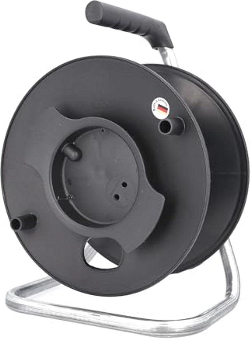 Kabelhaspel voor 50 m kabel, IP20, Zwart