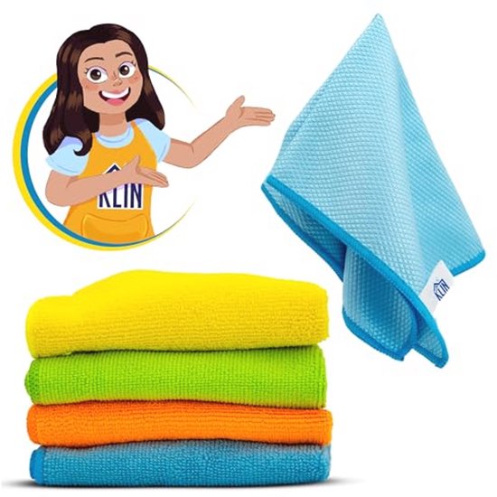 Relaxdays Microvezeldoeken Set Van 6 - 60x40cm Absorberend Voor Keuken, Auto En Badkamer