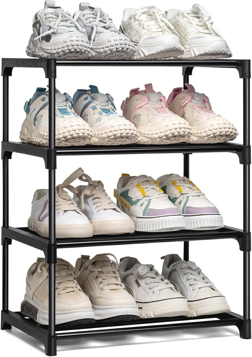 Stapelschoenenrek voor Smalle Ruimte - Duurzaam en Compact Schoenenorganizer