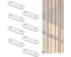 8 Stuks Gordijngewichten - Gelakte 25g Gewichten voor Thuis, Kantoor en Tafelaccessoires