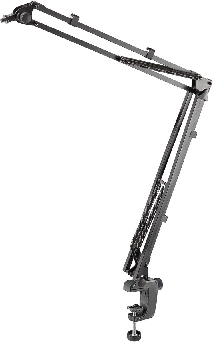 Microfoonarm met verstelbare arm - Zwart