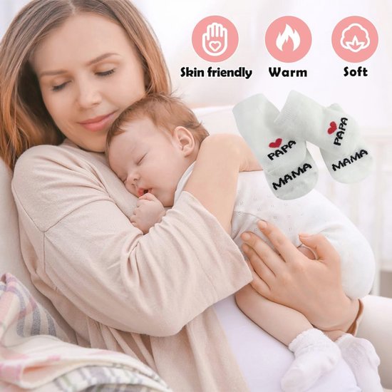 Baby Sokken Gift Set voor Pasgeborenen – Comfortabele en Zachte Sokken voor 0-3 Maanden — afbeelding 4