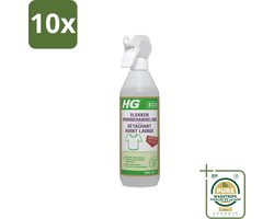 10 x HG ECO - Vlekken Voorbehandeling - Duurzame Vlekkenverwijderaar - 500 ml - Grootverpakking - Vlekken Voorbehandeling - Eco Vlekken Voorbehandeling - Vlekken Verwijderen - Textiel Reinigen - Kleding Reinigen