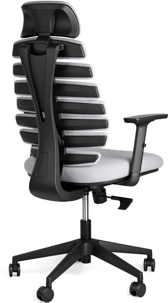 Feel furniture - FlexiBack Verteo - Ergonomische Verstelbare Bureaustoel – lichtgrijs
