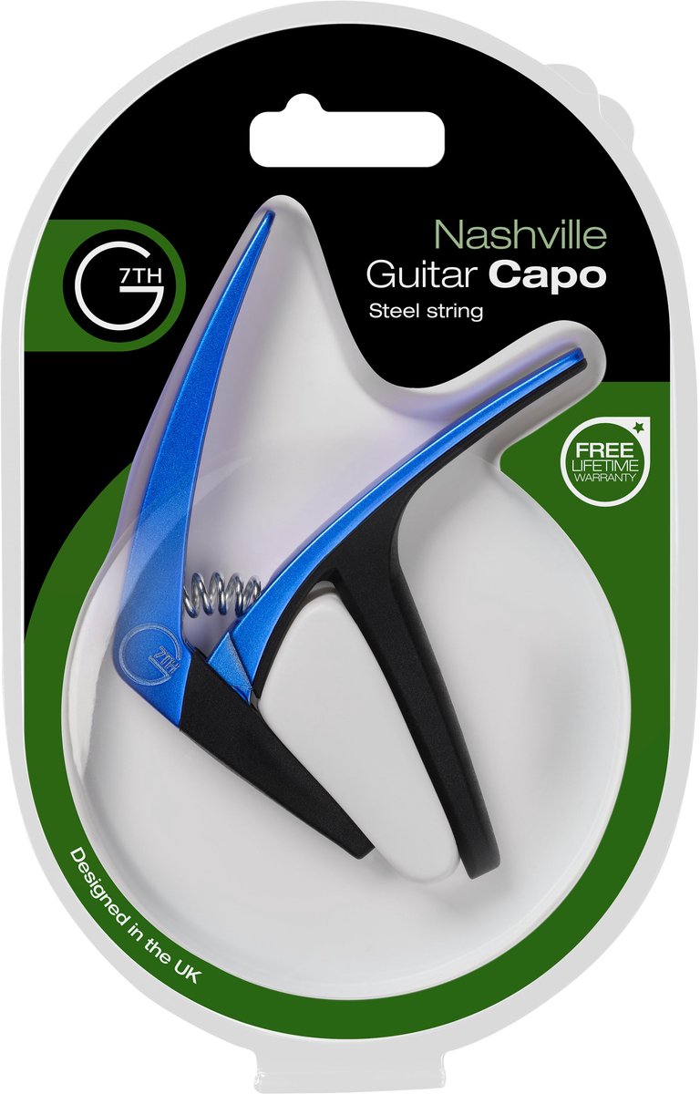 G7th Nashville Steel String Blue capo