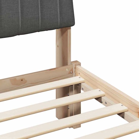 Erwin Eenpersoonsbed met Kastruimte en Lade in Blank Kastanjekleur met Matwit
