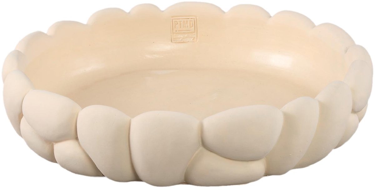 PTMD - Schaal Mikay - Wit - 40x40x9cm
