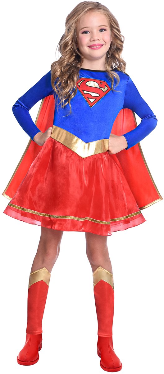 RIETHMULLER - Klassiek Supergirl-kostuum voor meisjes - 146 (10-12 jaar)