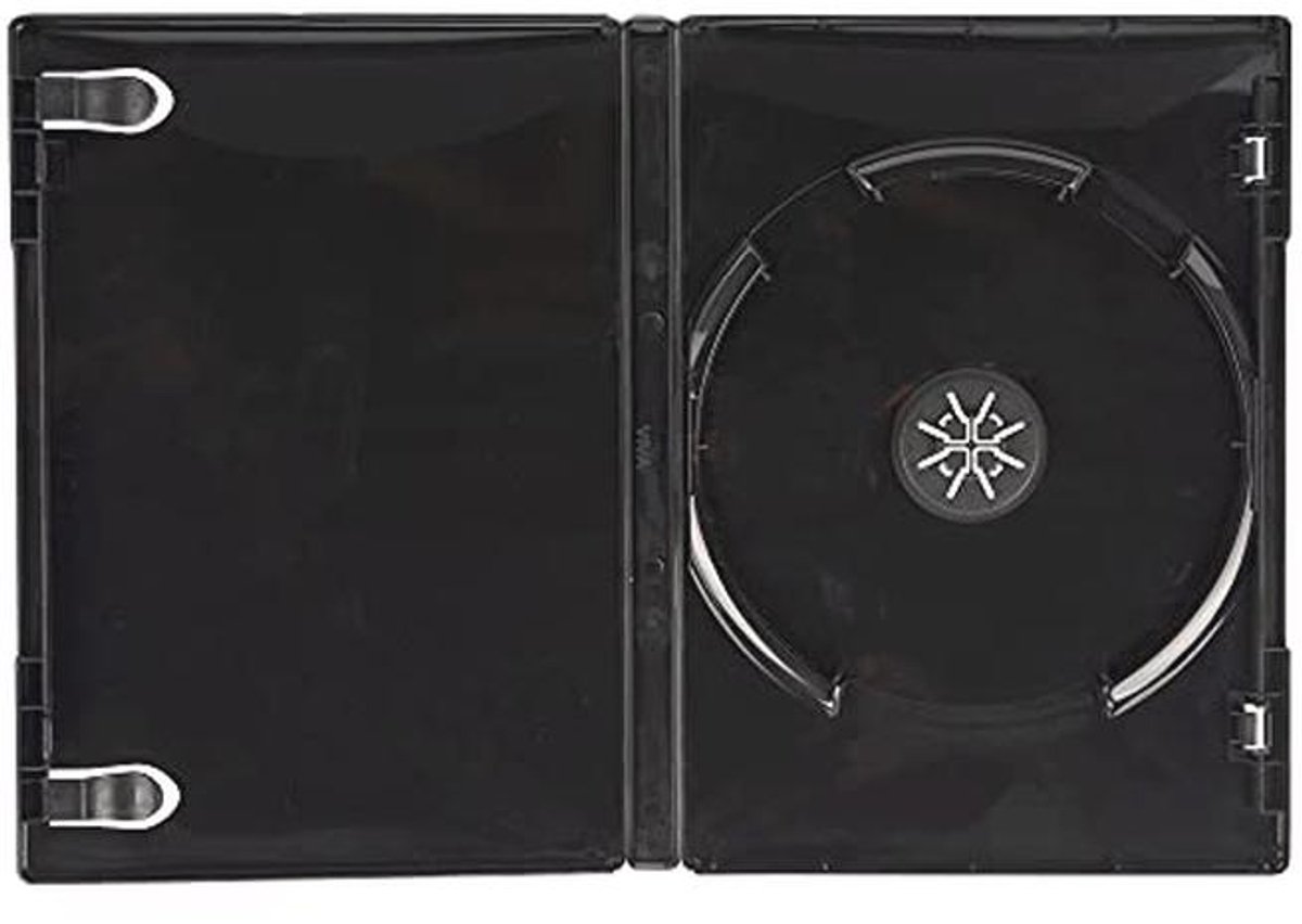 50 Zwarte DVD Cases - 14mm Enkele Hoezen