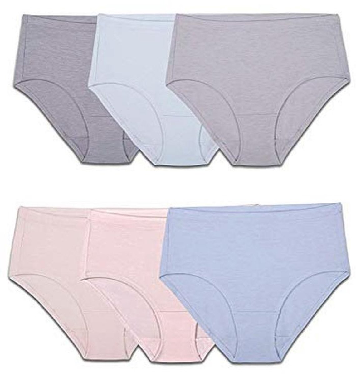 Dames Ondergoed Kortebroekjes - Lage Taille Brief - Modal - 6 Stuks, Plus Size Beschikbaar