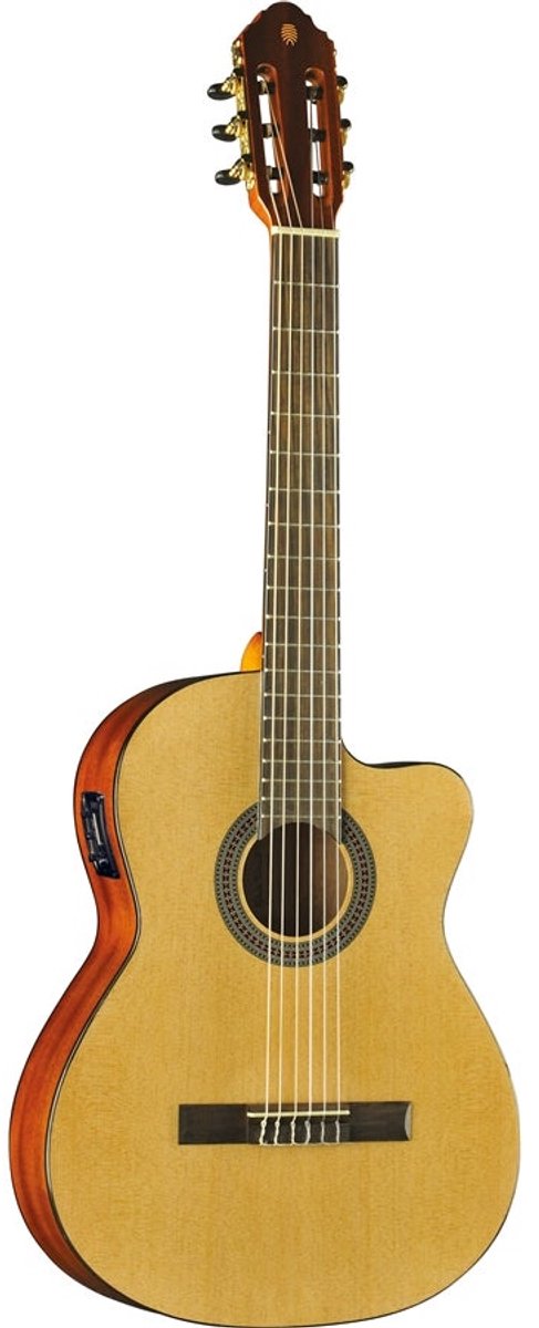 EKO Vibra 150 CW EQ Natural 4/4-formaat elektrisch-akoestische klassieke gitaar
