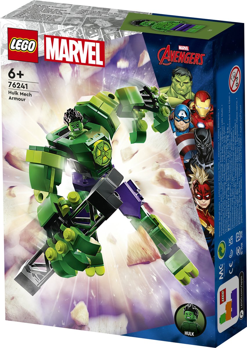 LEGO Marvel Avengers Marvel Hulk mechapantser - 76241 — afbeelding 22