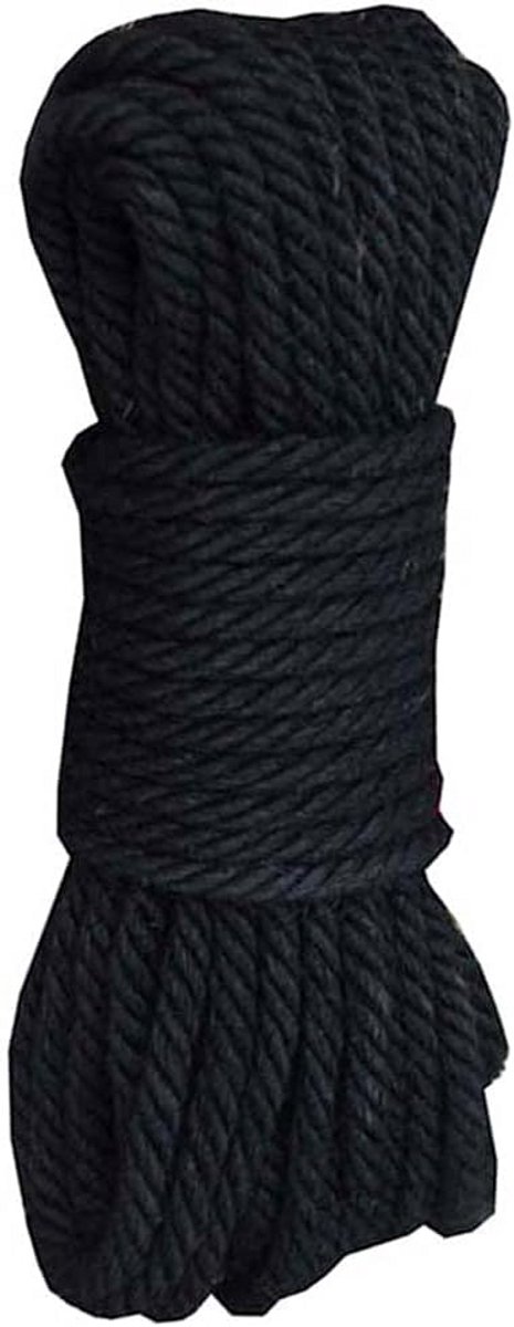Zwart Jute Touw 4mm - 20 Meter Natuurlijk Hennep Touw voor Knutselen en Tuinieren