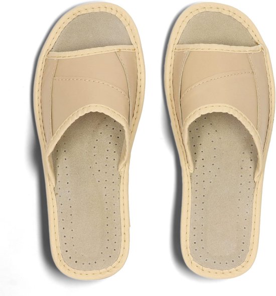 AFS-Schuhe 2141, modieuze damessandalen van echt leer, zomersandalen met grote gesp, handgemaakt in Duitsland, bruin (espresso), 40 EU