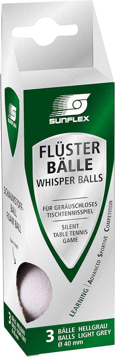 Stille Tafeltennisballen 40+ Schuimrubber - Extra Windstabiel voor Buiten en Binnen