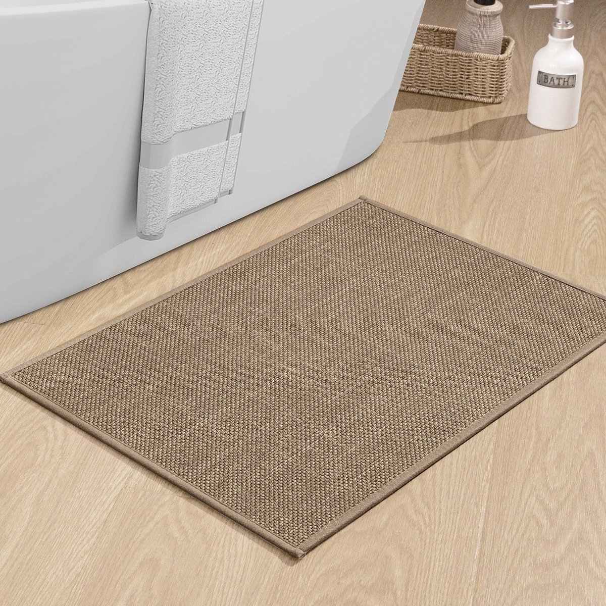 Stunq® Stijlvolle Antislip Badkamermat met Rubberen Achterkant voor Veilige Douche-ervaring