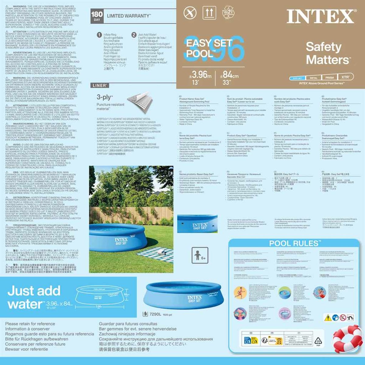 Intex Easy Set Pool - Ø 396 x 84 cm