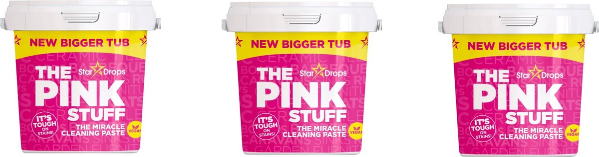 Stardrops The Pink Stuff - Cleaning Paste 850 gram - 3 pack