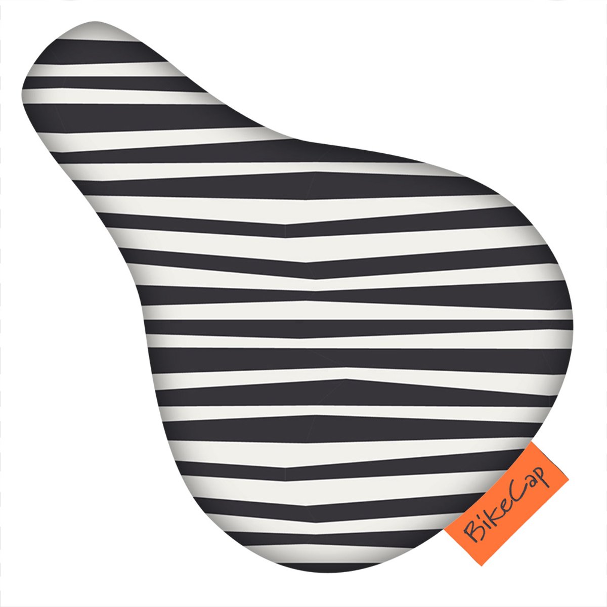 BikeCap Zadelhoesje Kids Zebra Stripes black & white | Fietszadelhoes - Fietszadeldek - Stof en waterafstotend