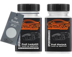 Touch-up Set Metallic Lak voor Auto in Kleurcode ZCC Silky Silver 2