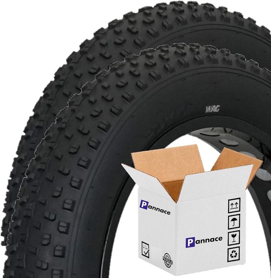Fatbike banden 20 inch zwart 4.00 breed 100-406 stijf offroad banden voor zachte ondergrond