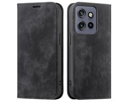imoshion Hoesje - Geschikt voor Motorola Edge 60 Neo / Motorola ThinkPhone 25 / Motorola Edge 50 Neo - Slim Bookcase - Zwart