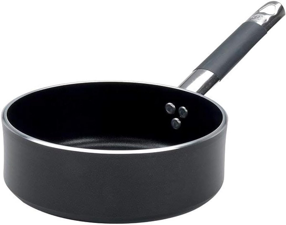 Stoofpan met anti-aanbaklaag 24 cm Zilver/Zwart