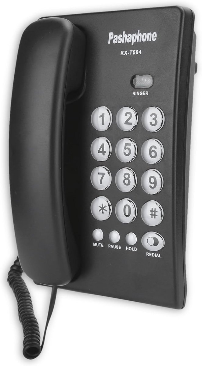 Universele Vaste Analoge Telefoon voor Thuis en Kantoor - Met Mute en Laatste Nummer Herhaling