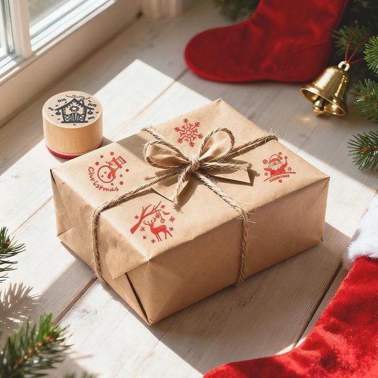 FRUHLING Lot De 6 Tampons En Bois Vintage Pour Travaux Manuels, Scrapbooking, Album Photo