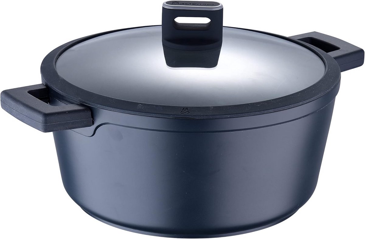 Koekenpan 28 cm met deksel - Extra Grote Koekenpan met Antiaanbaklaag
